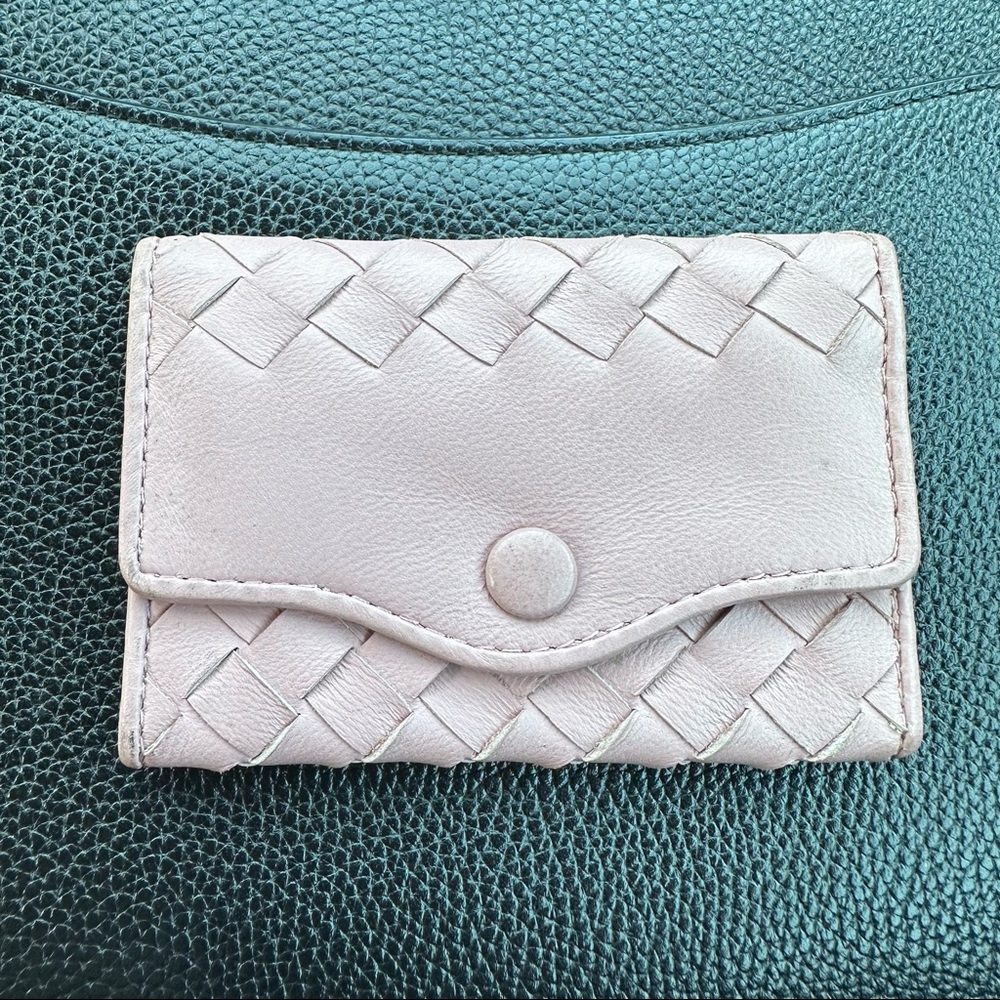 Authentic Bottega Veneta Intrecciato Leather 5 Ring Key wallet